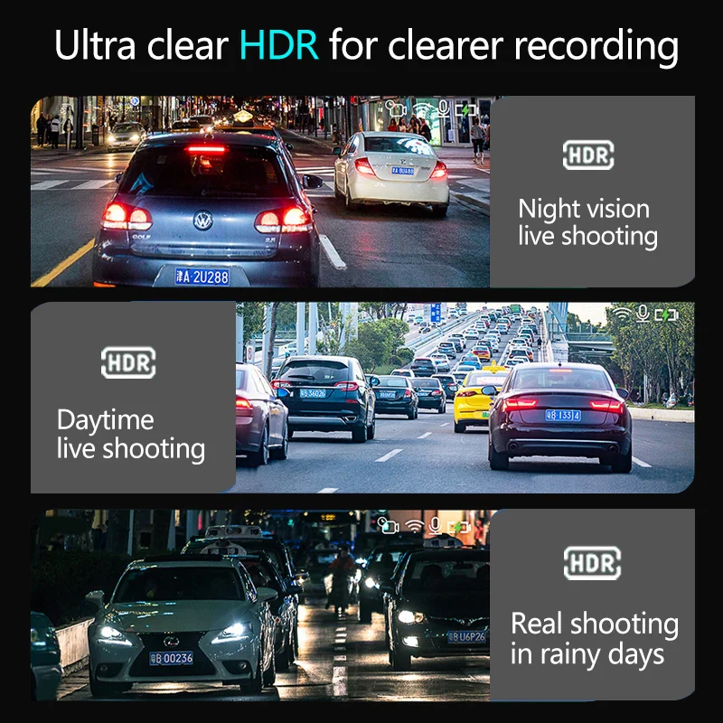 TOTNG SafeDrive™ 10” Touch Screen Mirror DashCam (Optional Rear Camera) - Image 3