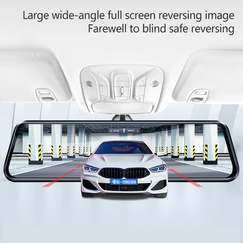 TOTNG SafeDrive™ 10” Touch Screen Mirror DashCam (Optional Rear Camera) - Image 6