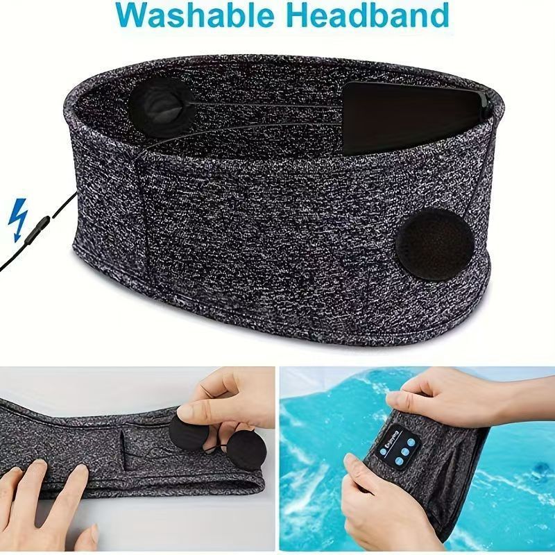Verono AuraTune™ Bluetooth Sleep & Sports Headband - Image 4
