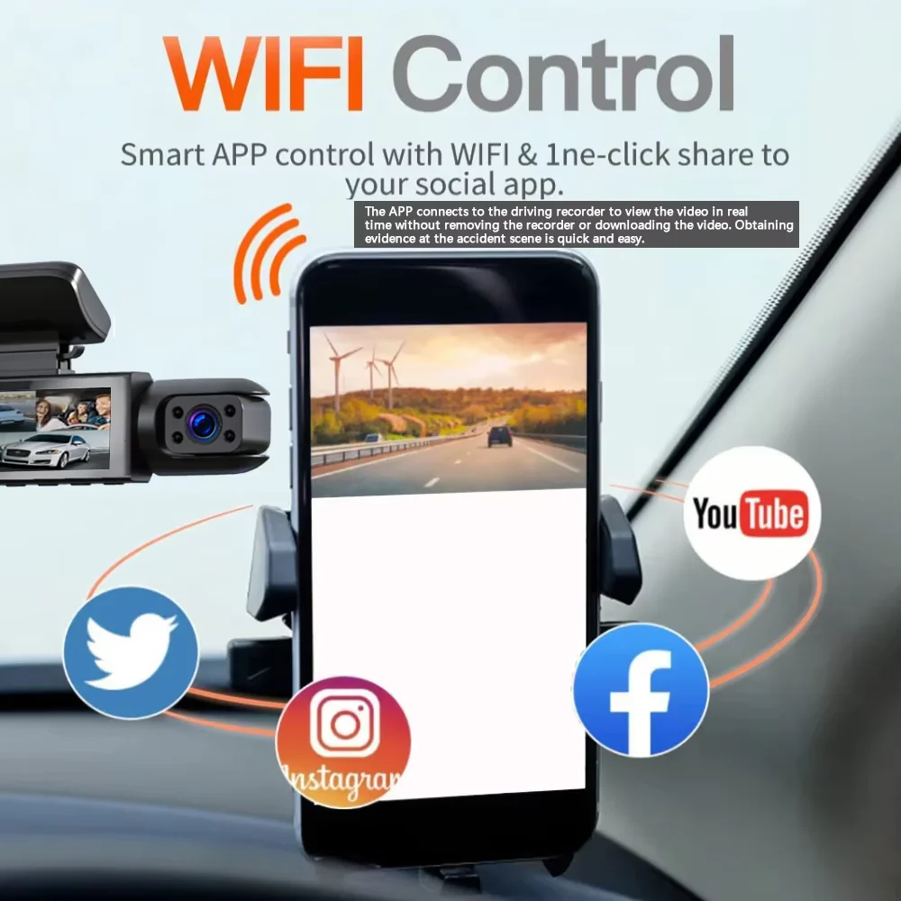 VisionX™ Dual Lens Smart Dash Cam - Image 3