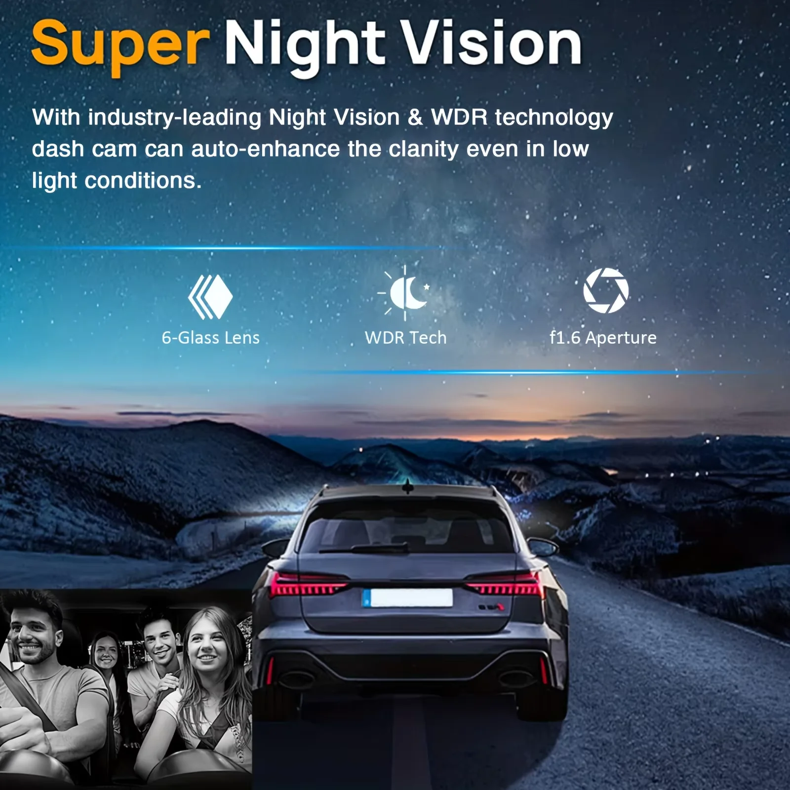 VisionX™ Dual Lens Smart Dash Cam - Image 5