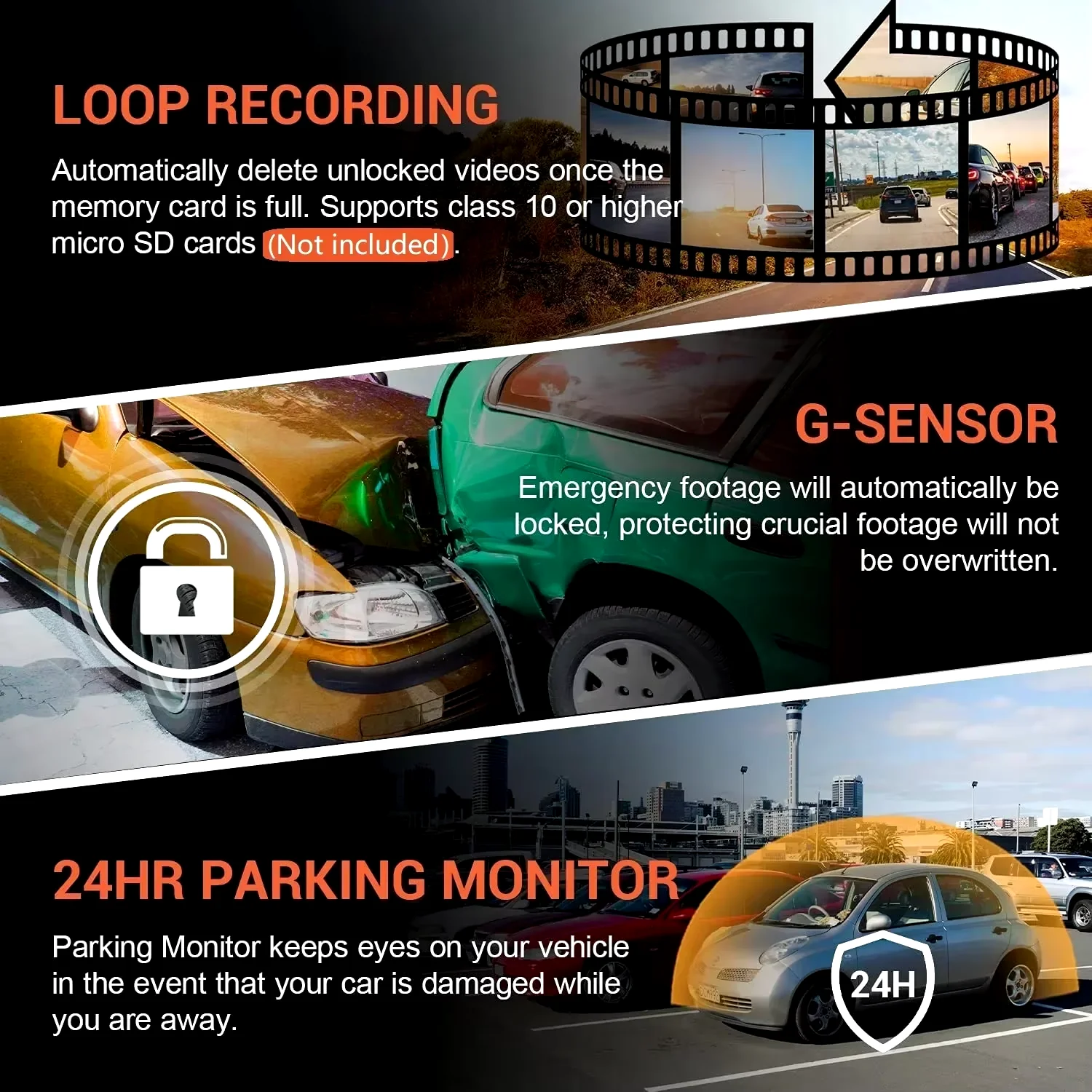 VisionX™ Dual Lens Smart Dash Cam - Image 7